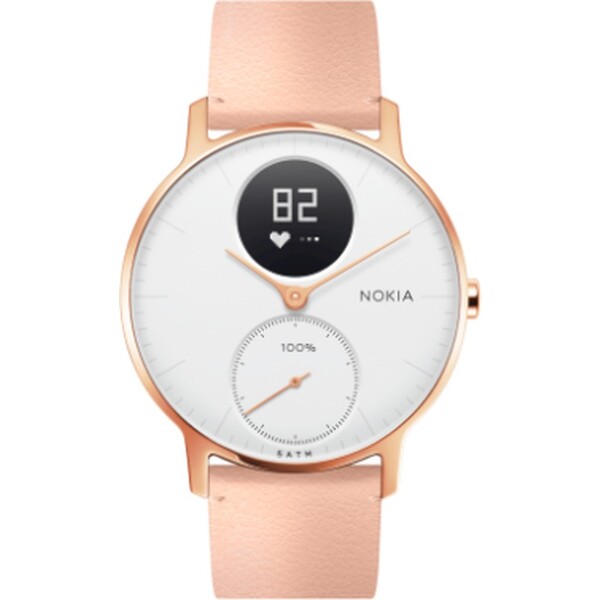Withings kožený řemínek (18mm) Steel and Steel HR (36mm) pleťový Withings