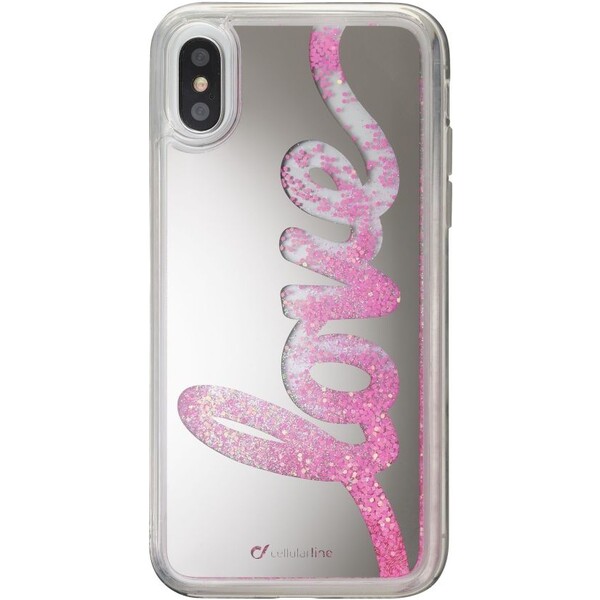 Cellularline Stardust gelové pouzdro Apple iPhone X/XS motiv Love