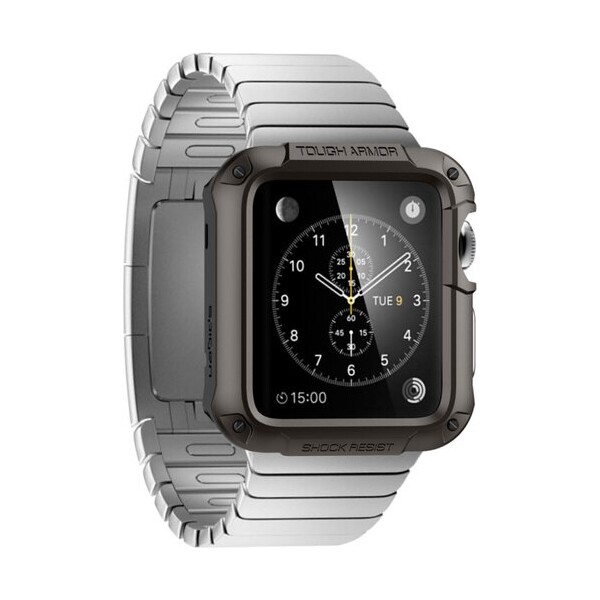 Spigen Tough Armor odolné pouzdro Apple Watch S1/S2 42mm šedé