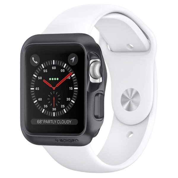 Spigen Slim Armor kryt Apple Watch 3/2/1 42mm šedý