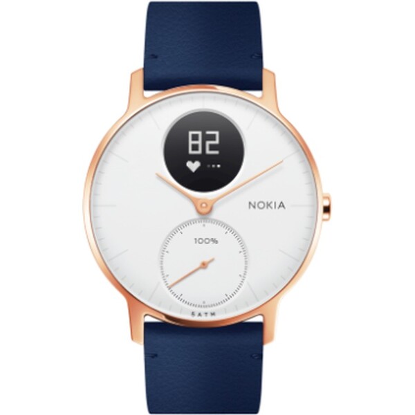 Withings kožený řemínek (18mm) Steel and Steel HR (36mm) modrý Withings