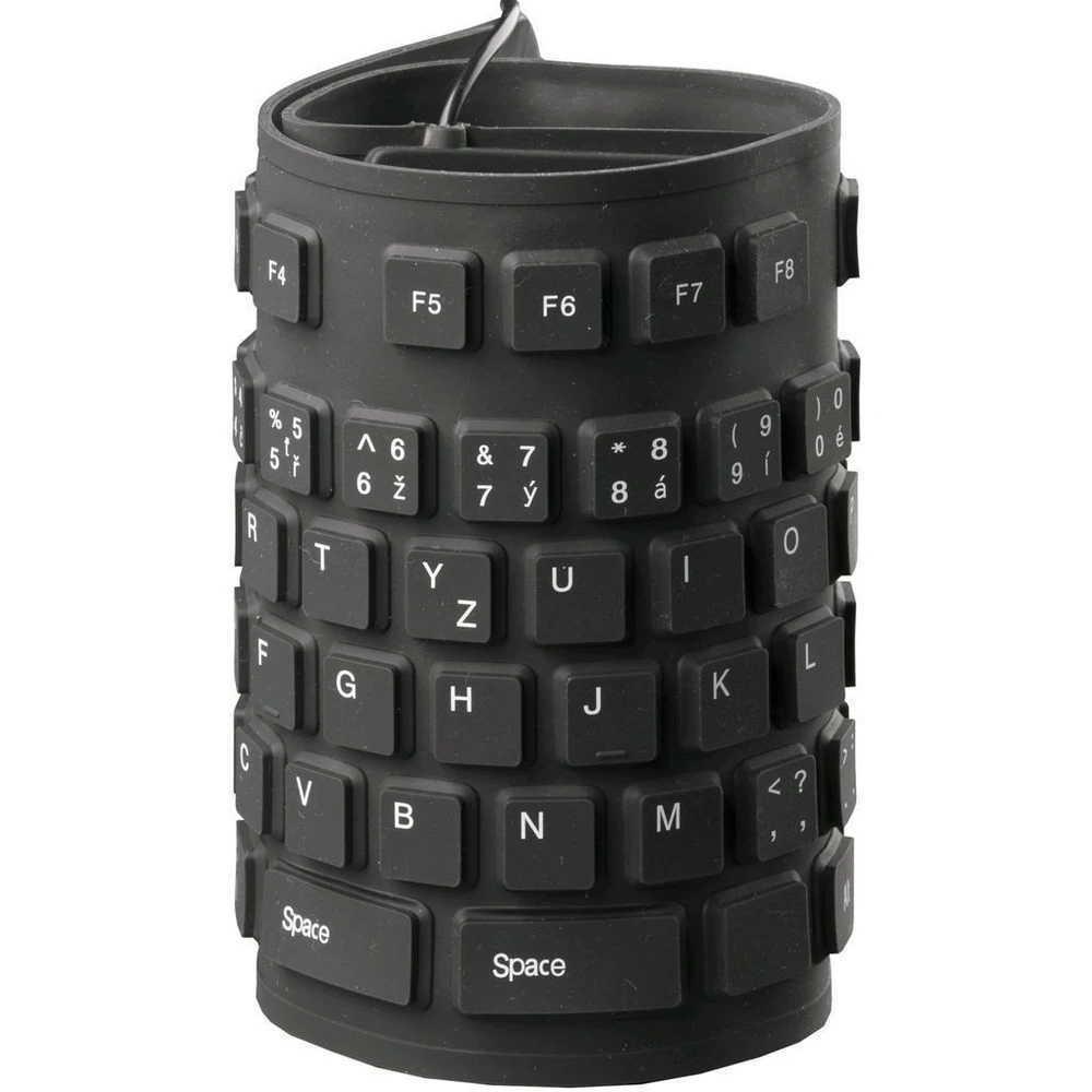 C-TECH FK-01 gelová klávesnice černá