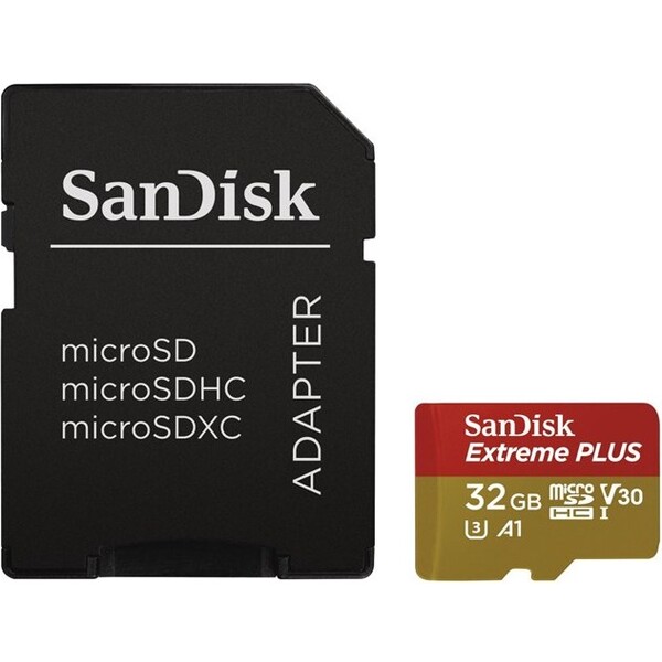 SanDisk Extreme Plus micro SDHC 32 GB A1 Class 10 UHS-I V30