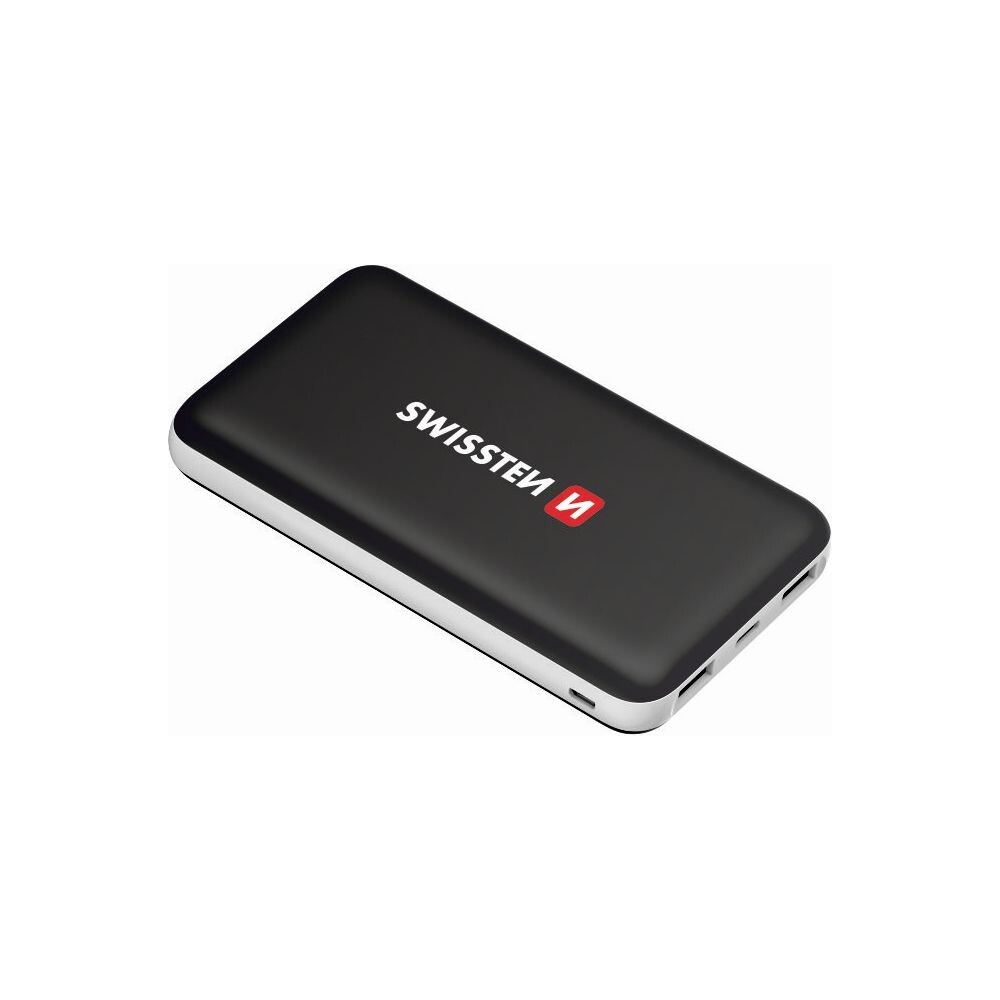 SWISSTEN Black Core Slim powerbanka 10000 mAh USB-C