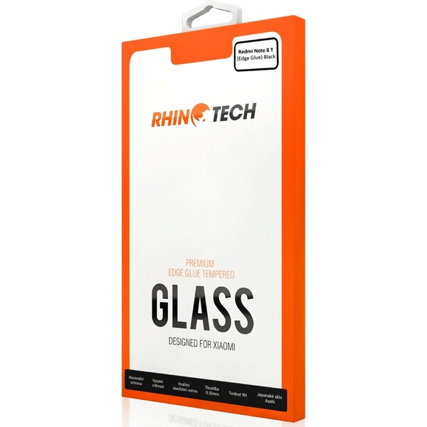 RhinoTech 2 Edge Glue 2.5D tvrzené sklo Xiaomi Redmi Note 8T černé