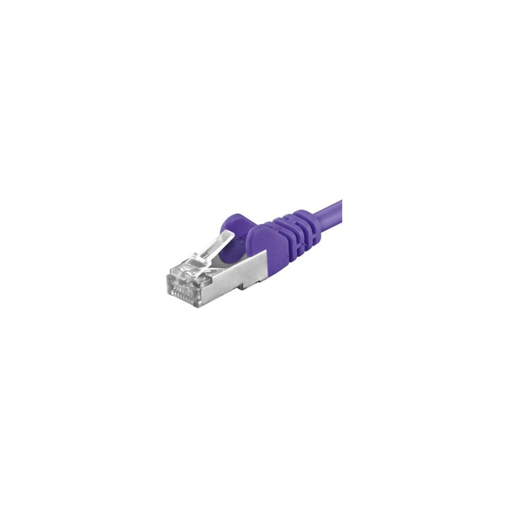 Premiumcord Patch kabel CAT 6a S-FTP RJ45-RJ45 AWG 26/7 7m fialový