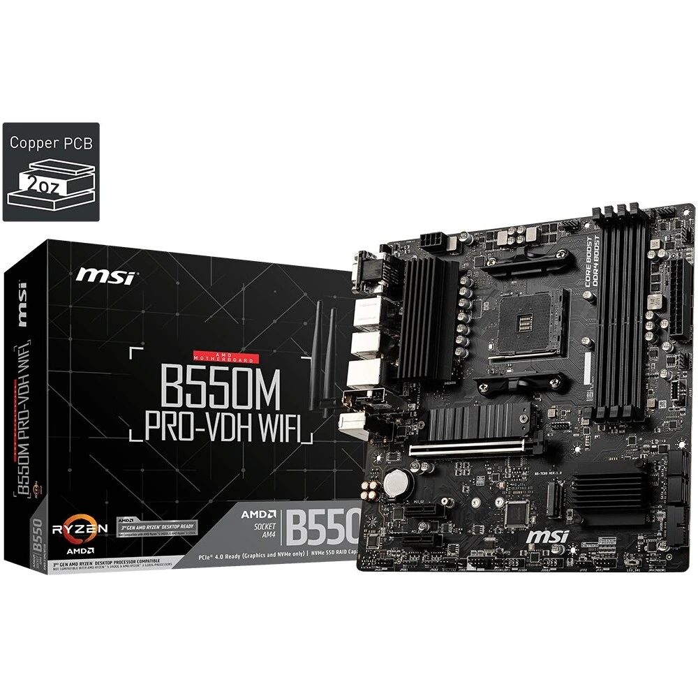MSI B550M PRO-VDH WIFI - AMD B550