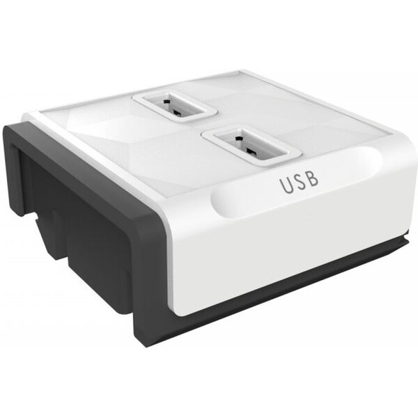 PowerCube Module 2x USB zásuvka bílá