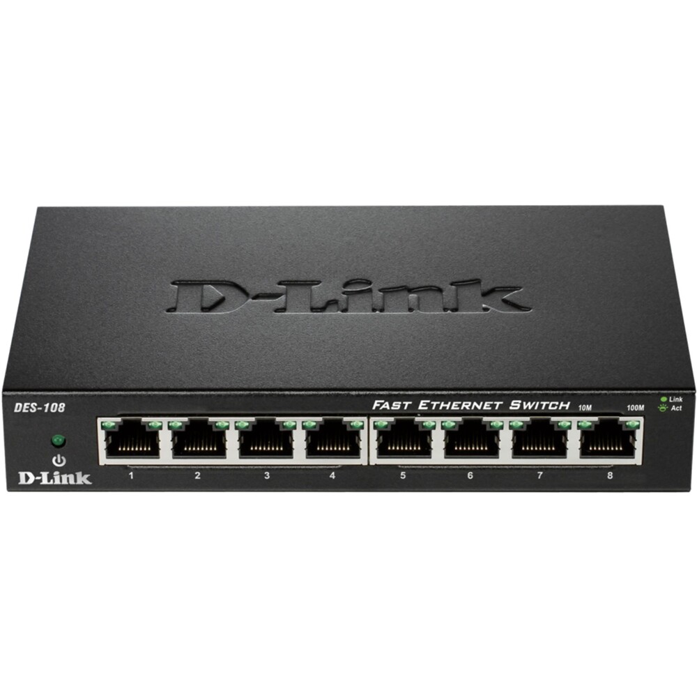 D-Link DES-108 8-portový 10/100 Switch