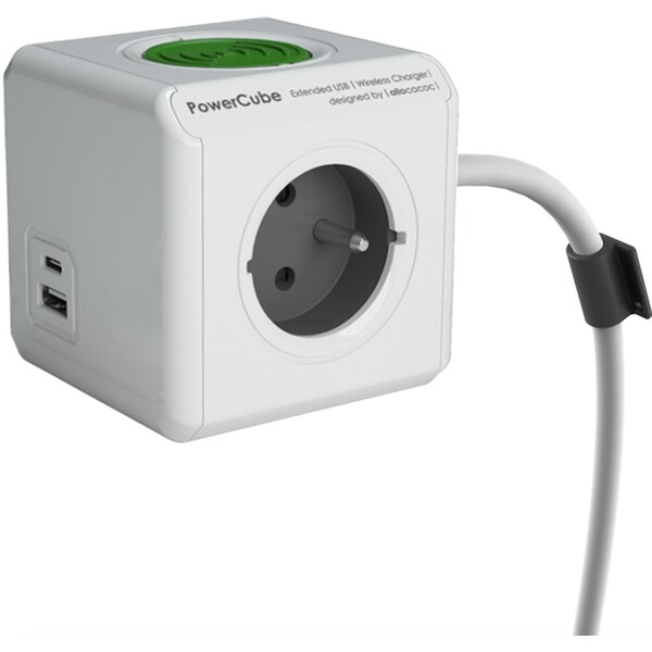 Powercube Extended USB WirelessCharger A+C zásuvka
