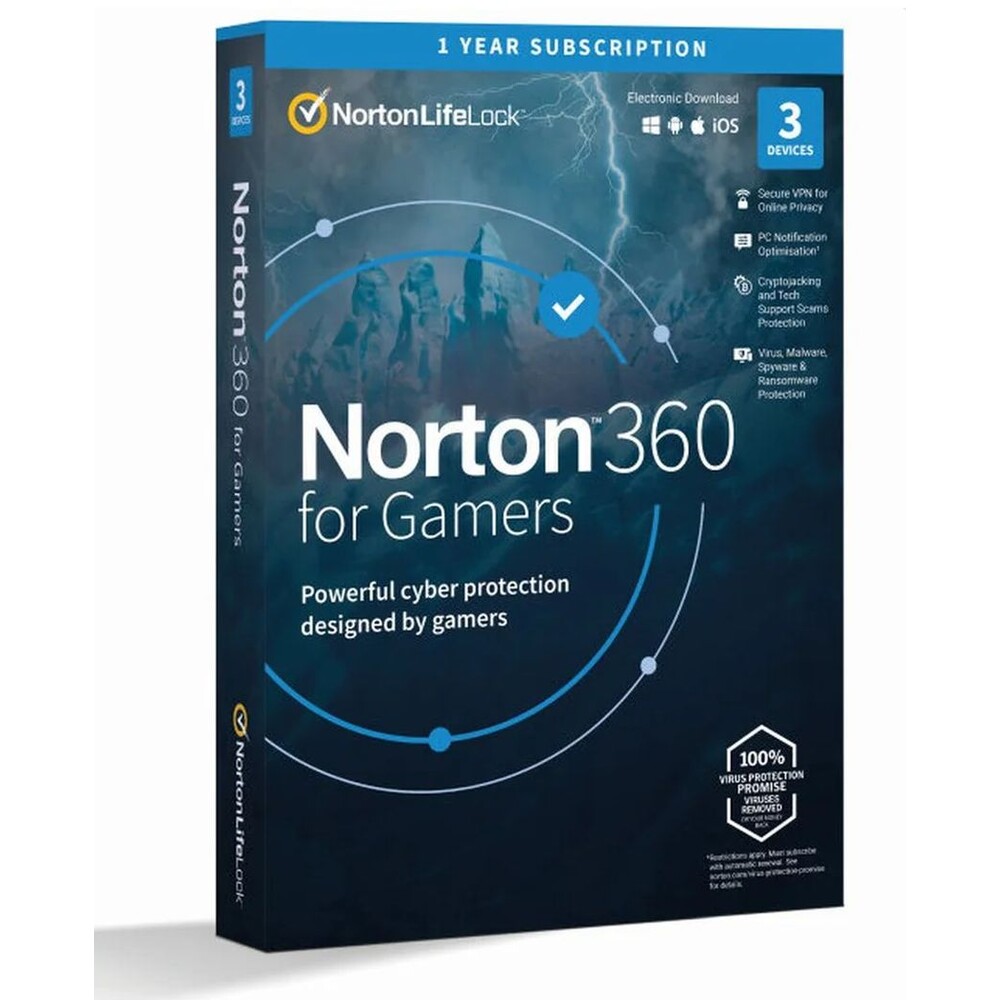 Norton 360 For Gamers 50GB CZ 1 uživatel pro 3 zařízení na 12 měsíců