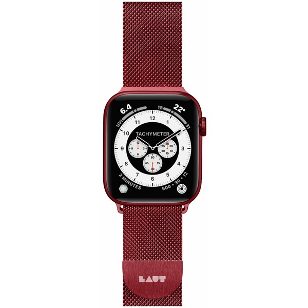 LAUT Steel Loop pásek na Apple Watch 42/44 mm červený