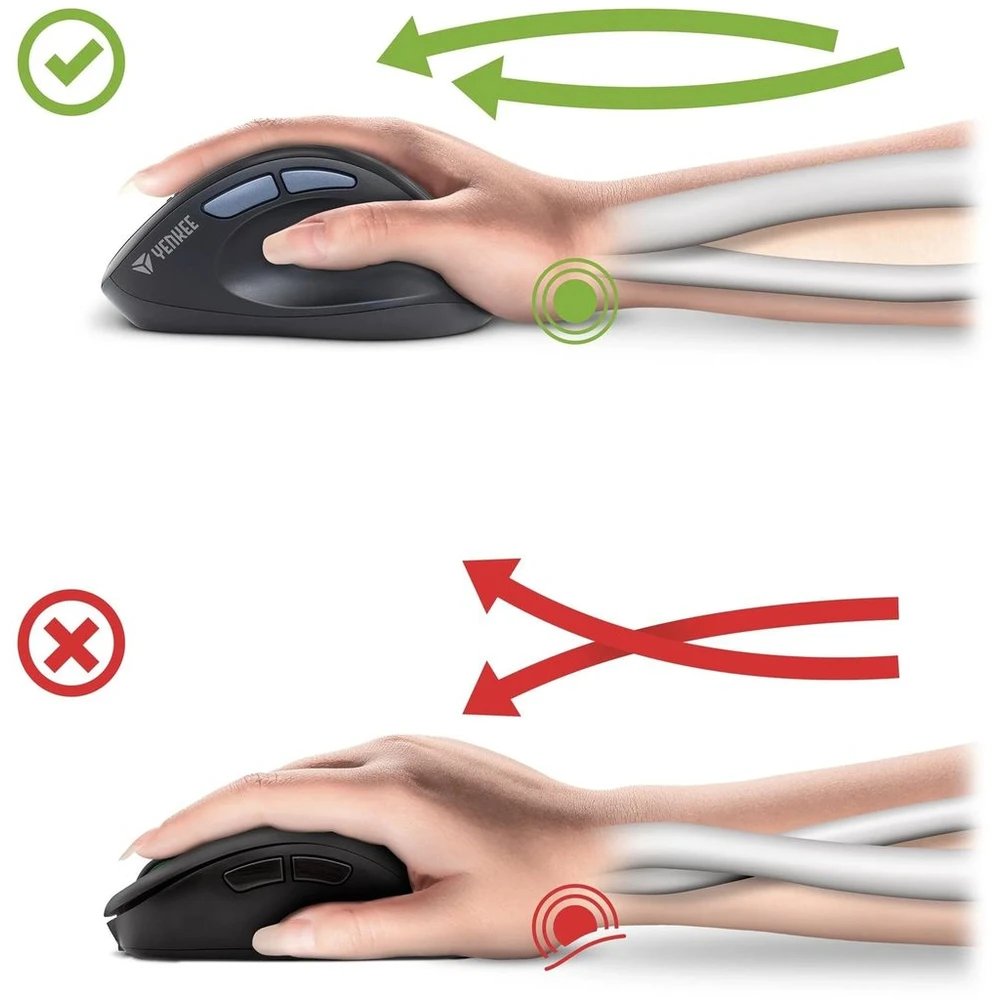 YENKEE YMS 5050 Shell ergonomická myš čierno-šedá