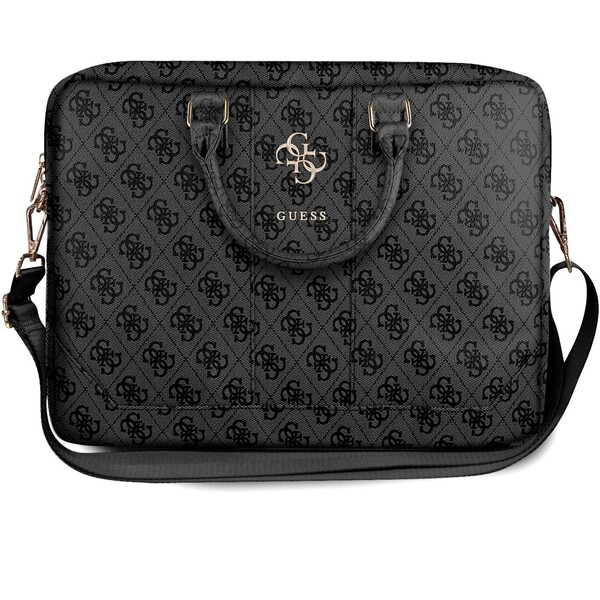 Guess PU 4G Metal Logo brašna pro 15/16" Macbook/notebook šedý