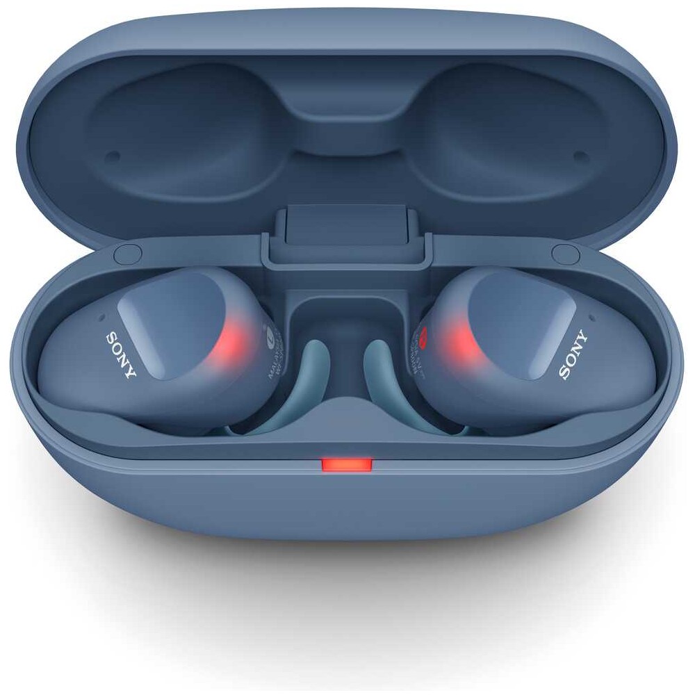 Sony WF-SP800N bezdrátová sportovní sluchátka modrá