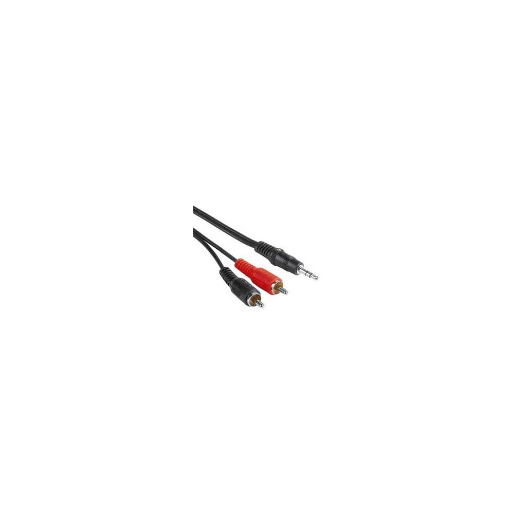 PremiumCord Kabel Jack 3,5mm-2xCinch M/M 2m