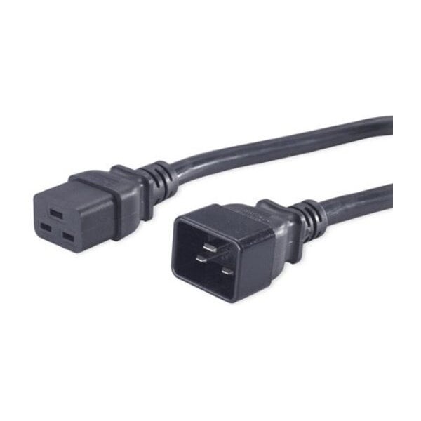 PremiumCord síťový kabel prodlužovací 230V 16A konektory IEC 320 C19 - IEC 320 C20 1,5m