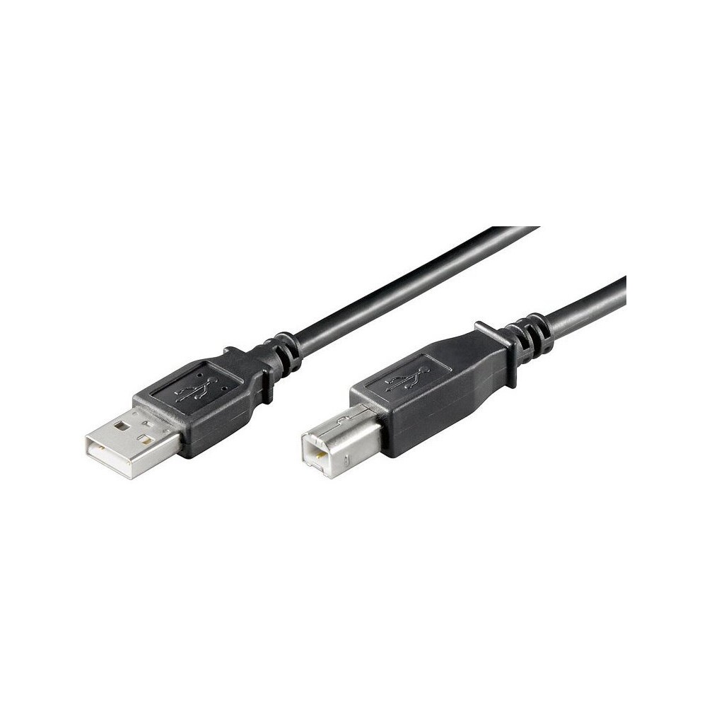 PremiumCord kabel USB 2.0 A-B černý 1m