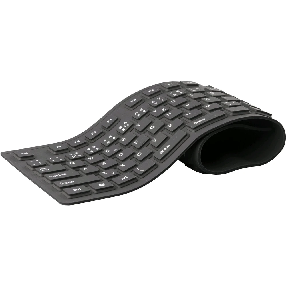 C-TECH FK-01 gelová klávesnice černá