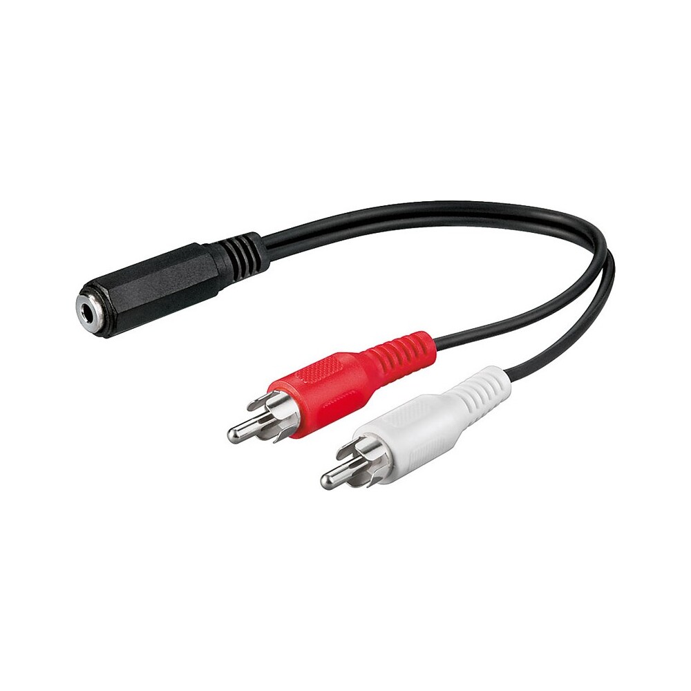 PremiumCord kabel Jack 3,5mm-2xCINCH F/M 0,2m