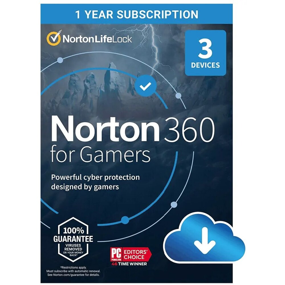 Norton 360 For Gamers 50GB CZ 1 uživatel pro 3 zařízení na 12 měsíců (ESD)