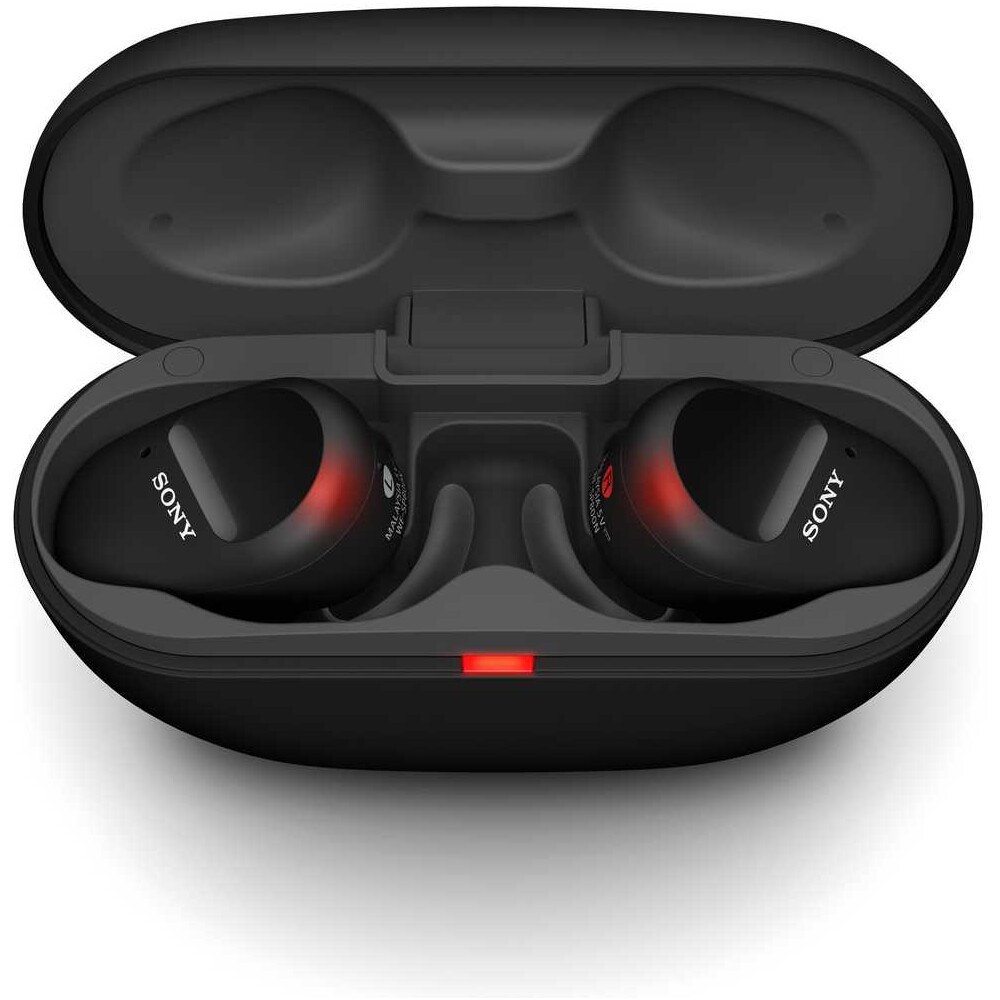 Sony WF-SP800N bezdrátová sportovní sluchátka černá
