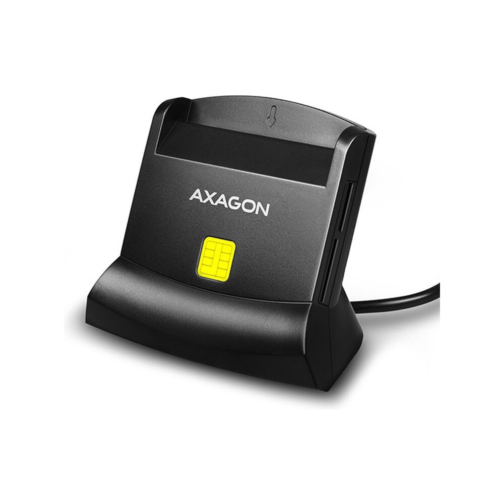 AXAGON CRESM2 USB externí čtečka 4slot Smart card/ID card + SD/microSD/SIM