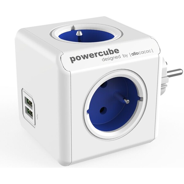 PowerCube Original USB zásuvka modrá