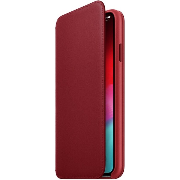Apple Folio kožené pouzdro iPhone XS Max (PRODUCT RED) červené