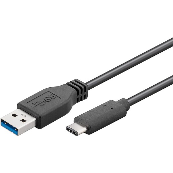 PremiumCord USB 3.1 konektor C/male - USB 3.0 konektor A/male 0,5m černý