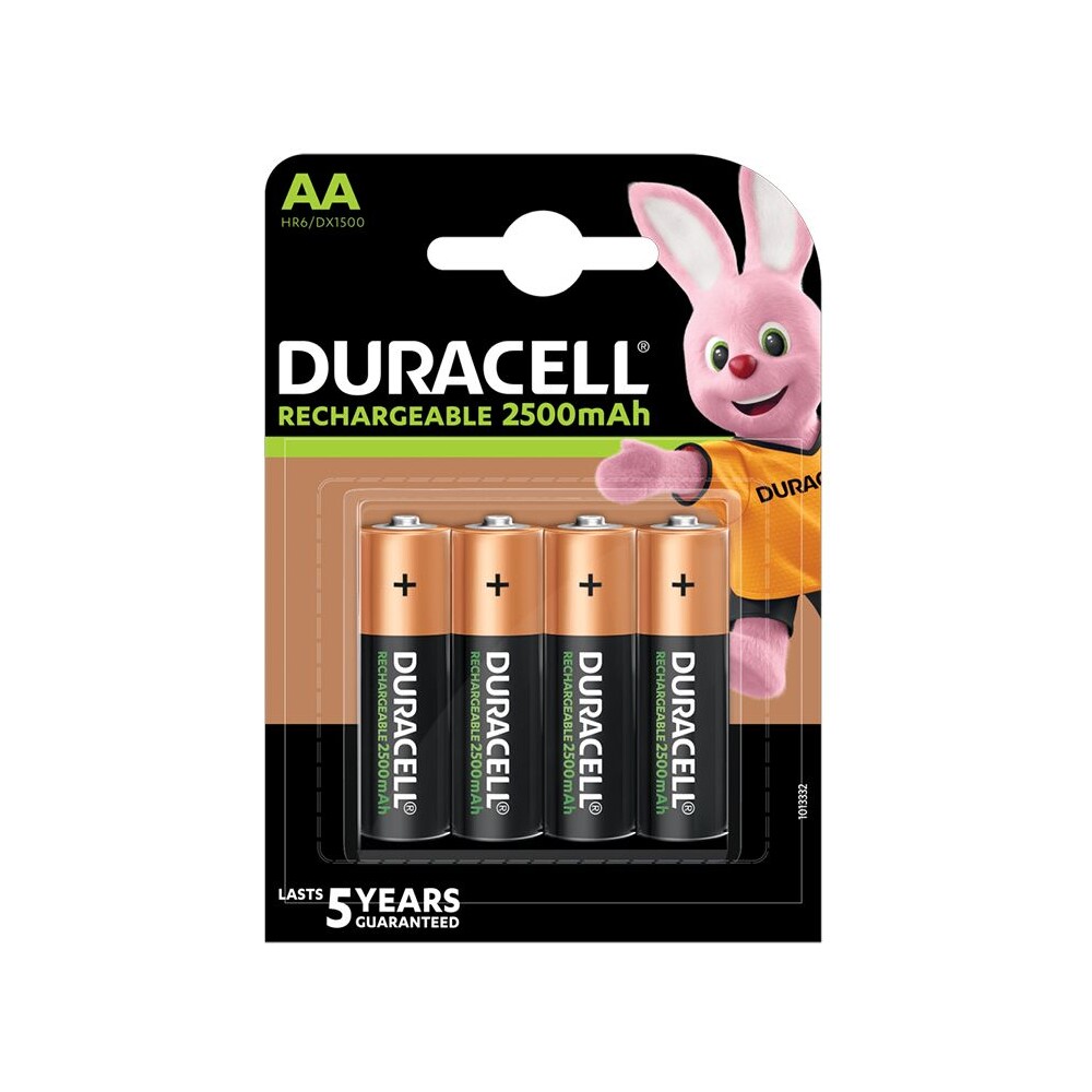 Duracell Rechargeable AA nabíjecí baterie, 2500mAh, 4 ks