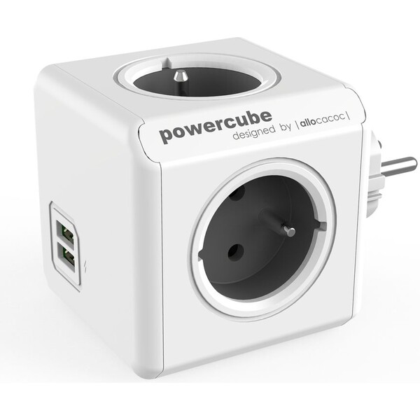 PowerCube Original USB zásuvka šedá