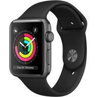 Apple Watch Series 3 42mm vesmírně šedý hliník s černým sportovním řemínkem (2017)