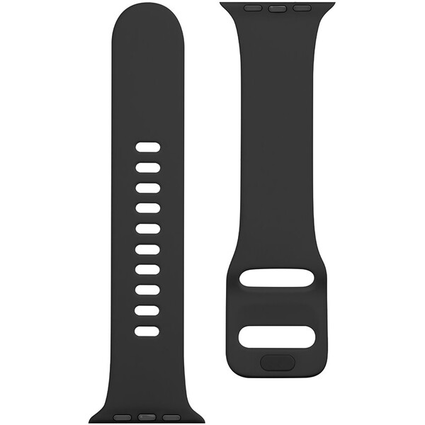 Tactical silikonový řemínek s přezkou Apple Watch 42/44mm černý
